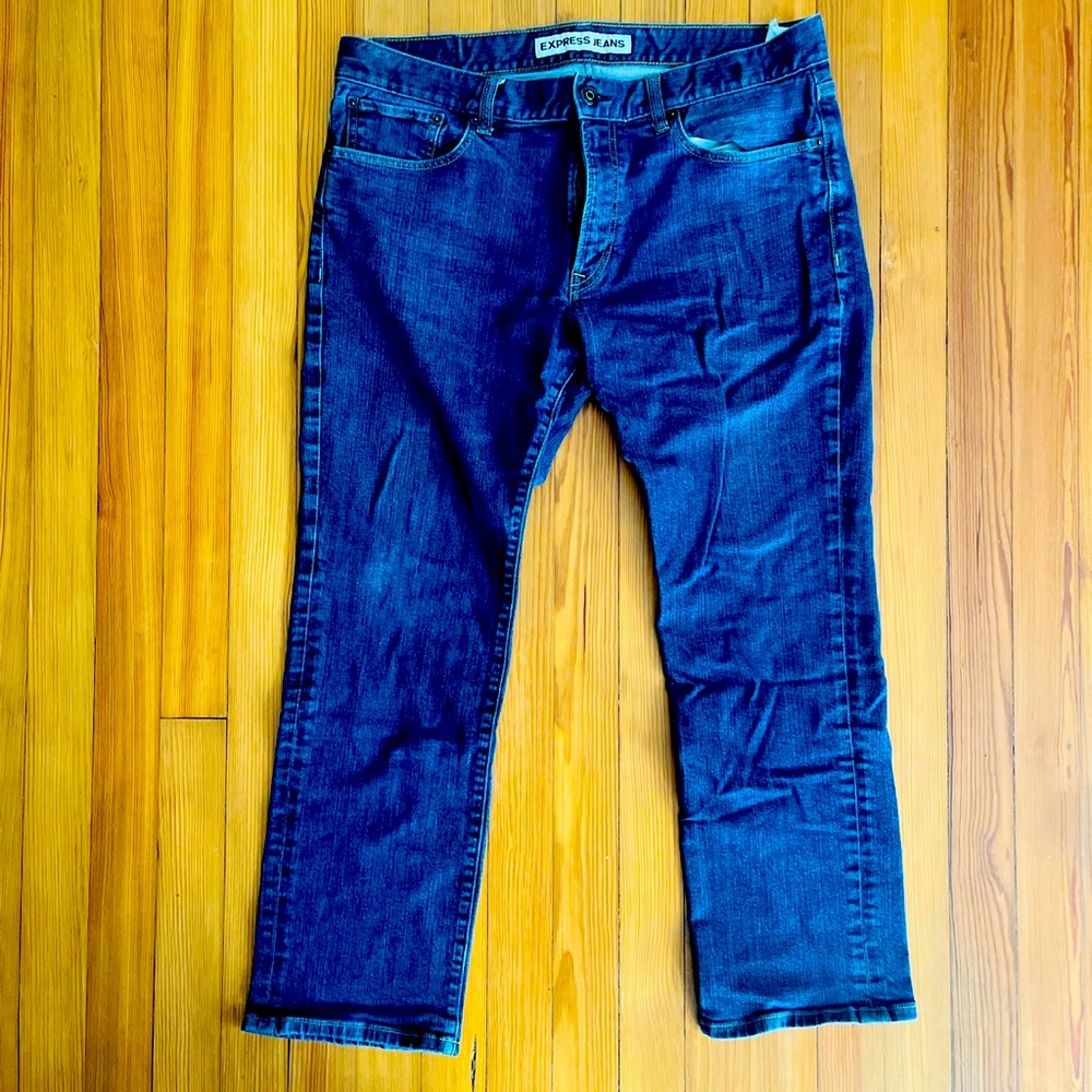 Express 36x30 Rocco Slim Fit Straight Leg Jeans